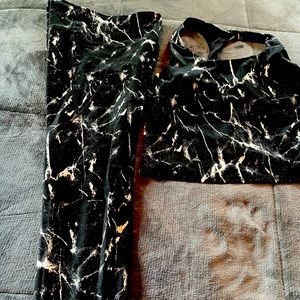 Two piece workout outfit